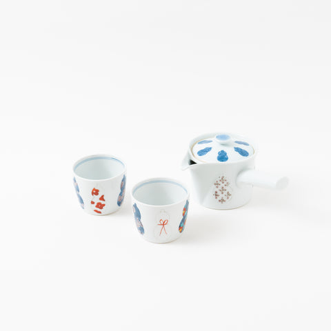 Tokushichi Kiln "Imari-Style" Hasami Tea Set