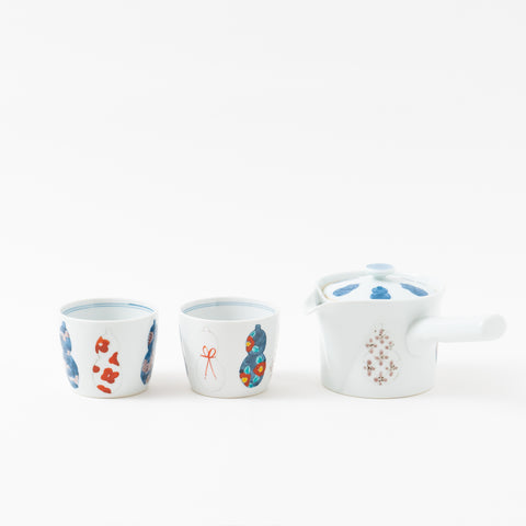 Tokushichi Kiln "Imari-Style" Hasami Tea Set