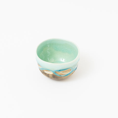 Kakurin Blue and White Glaze Mino Teacup