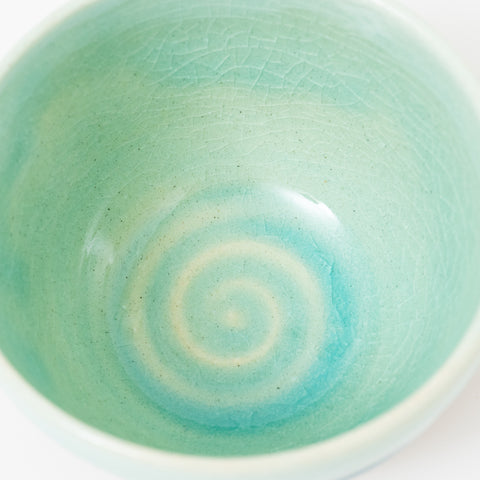 Kakurin Blue and White Glaze Mino Teacup