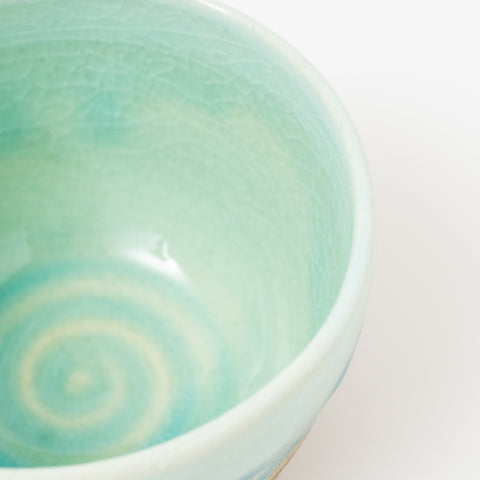 Kakurin Blue and White Glaze Mino Teacup