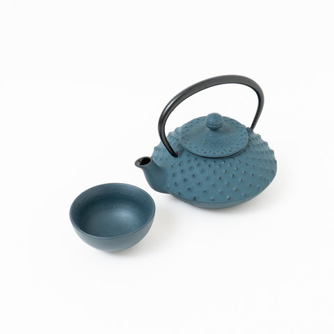 Daman Blue Traditional Dot Pattern Nambu-tekki Teapot