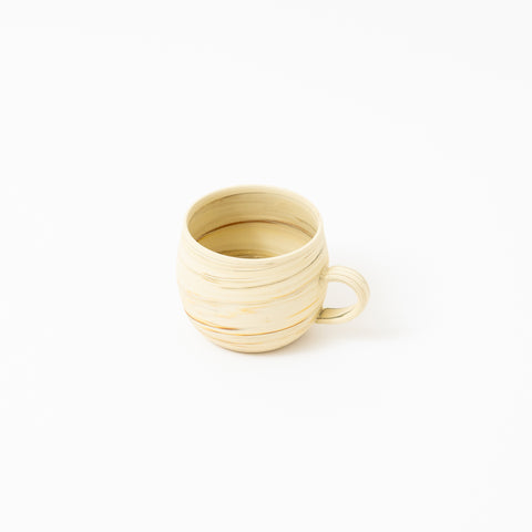 Kenji Plain White Nerikomi Tokoname Mug Cup