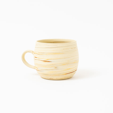 Kenji Plain White Nerikomi Tokoname Mug Cup