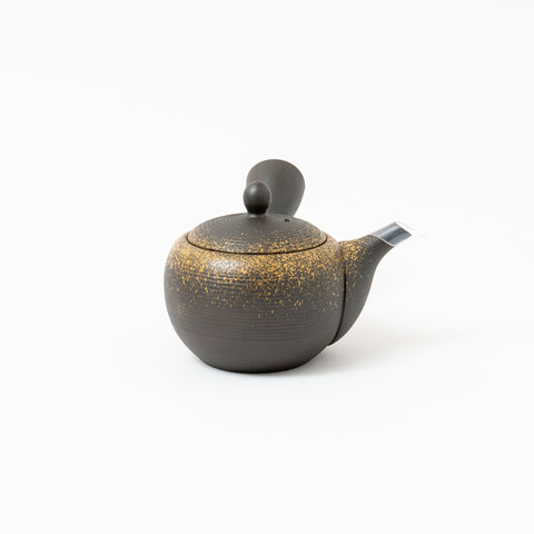 Fusen Thousand Lines Gold Sprinkled Tokoname Teapot