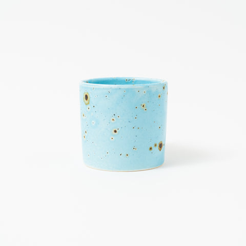 Bunsan Splatter Design Blue Mino Mug Cup