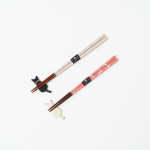 Days with Cat Wakasa Lacquerware Chopstick Set For Two