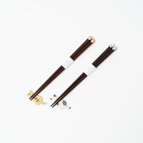 Days with Cat Wakasa Lacquerware Chopstick Set For Two