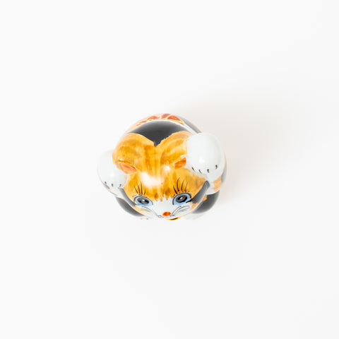 Trihaired Lucky Cat Kutani Ornament