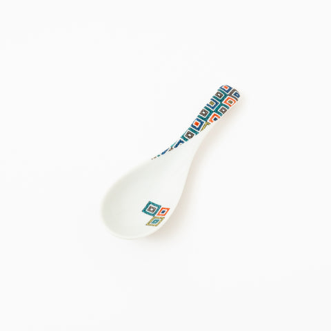 Seikou Kiln Iroe Traditional Pattern Kutani Spoon