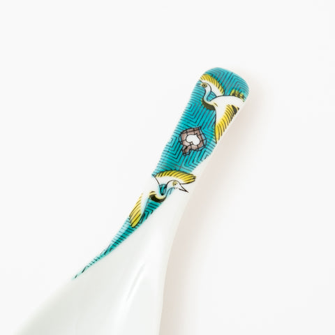 Seikou Kiln Iroe Traditional Pattern Kutani Spoon