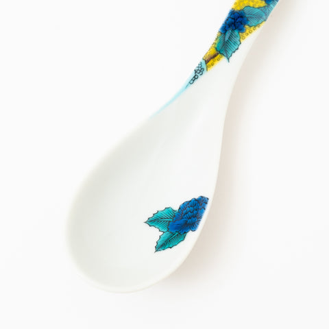 Seikou Kiln Iroe Traditional Pattern Kutani Spoon