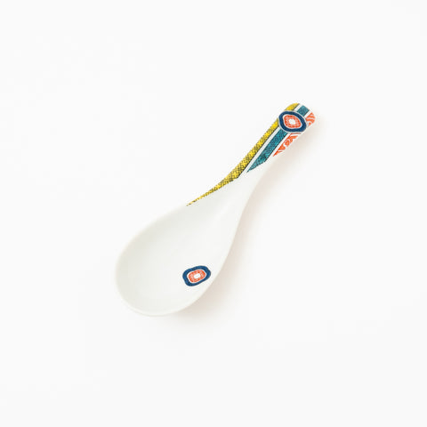 Seikou Kiln Iroe Traditional Pattern Kutani Spoon