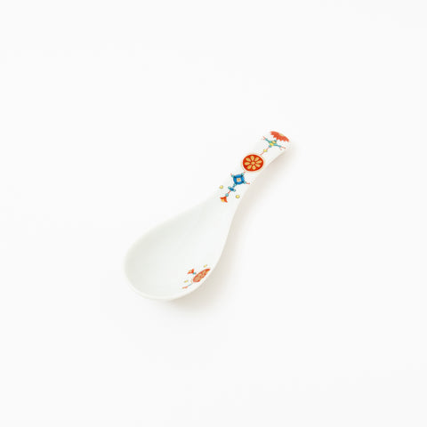 Seikou Kiln Iroe Traditional Pattern Kutani Spoon