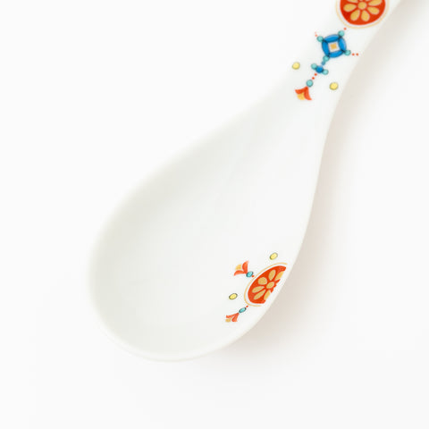 Seikou Kiln Iroe Traditional Pattern Kutani Spoon