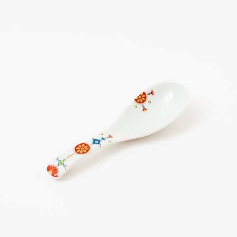 Seikou Kiln Iroe Traditional Pattern Kutani Spoon