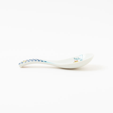 Seikou Kiln Iroe Traditional Pattern Kutani Spoon