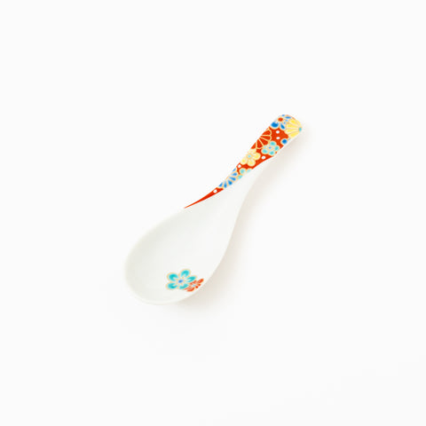 Seikou Kiln Iroe Traditional Pattern Kutani Spoon