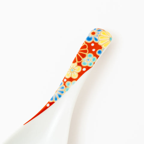 Seikou Kiln Iroe Traditional Pattern Kutani Spoon