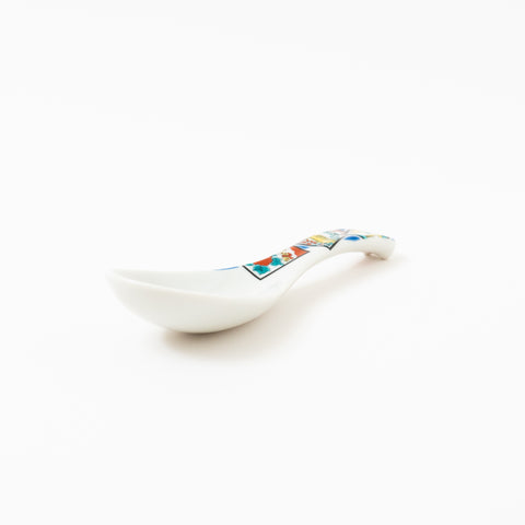 Seikou Kiln Iroe Traditional Pattern Kutani Spoon