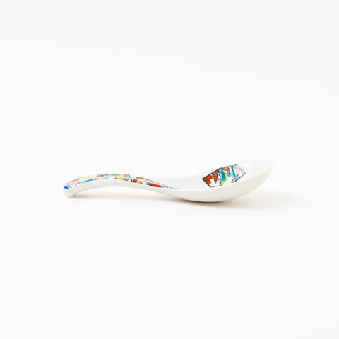 Seikou Kiln Iroe Traditional Pattern Kutani Spoon