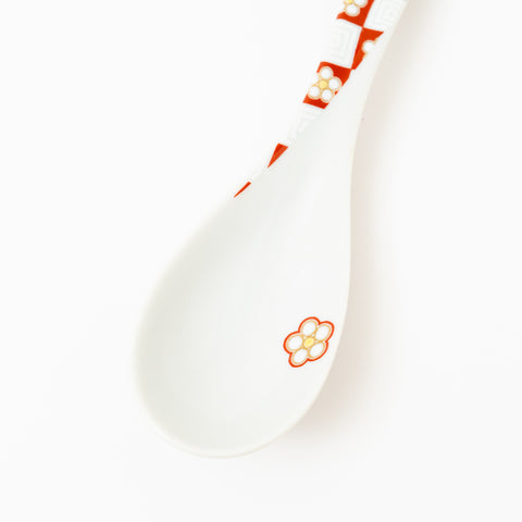 Seikou Kiln Iroe Traditional Pattern Kutani Spoon