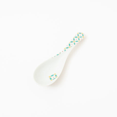 Seikou Kiln Iroe Traditional Pattern Kutani Spoon