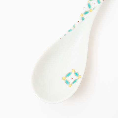 Seikou Kiln Iroe Traditional Pattern Kutani Spoon