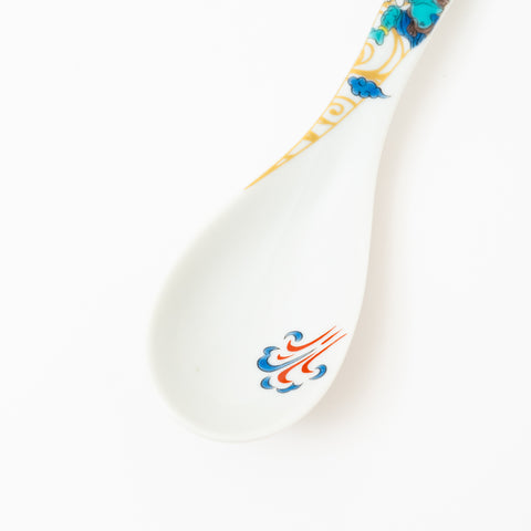 Seikou Kiln Iroe Traditional Pattern Kutani Spoon