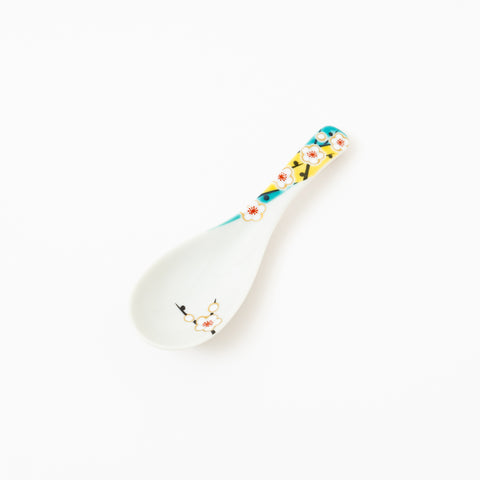 Seikou Kiln Iroe Traditional Pattern Kutani Spoon