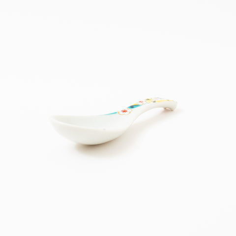 Seikou Kiln Iroe Traditional Pattern Kutani Spoon