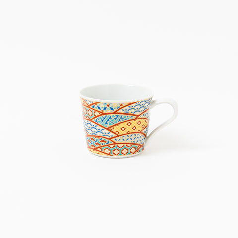 Seikou Kiln Plum Japanese Traditional Pattern Kutani Mug Cup