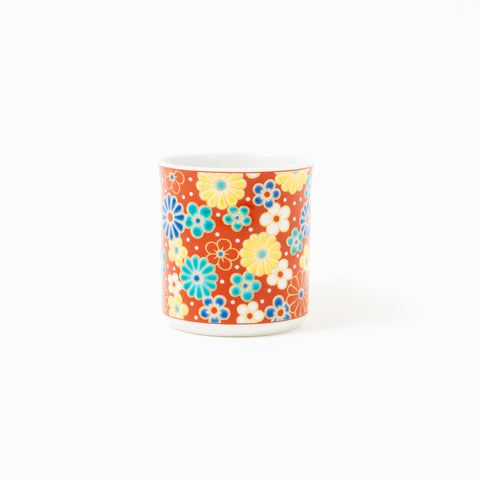 Seikou Kiln Flowers Kutani Mug Cup