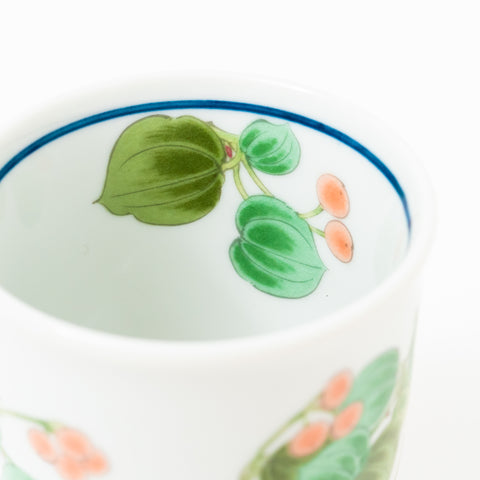 Japanese Greenbrier Stylish Kutani Teacup