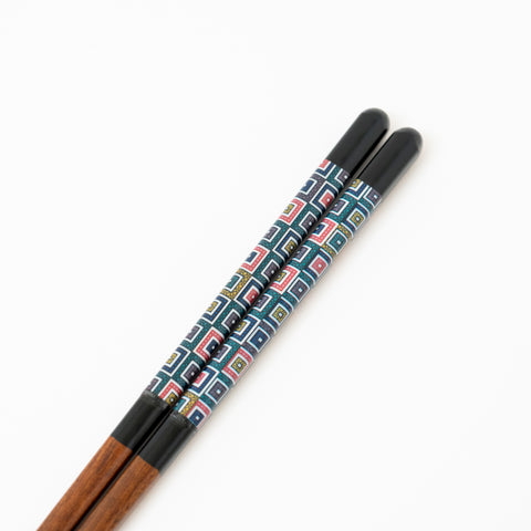 Seiko Kiln Kutani Iroe Traditional Pattern Wakasa Lacquerware Chopstick