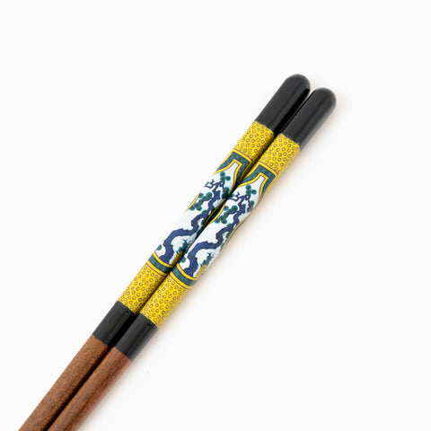 Seiko Kiln Kutani Iroe Traditional Pattern Wakasa Lacquerware Chopstick