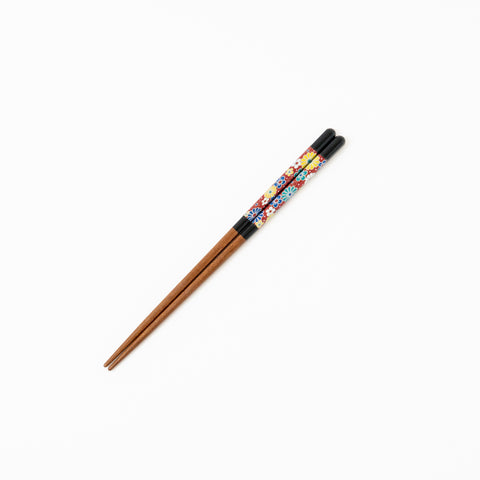 Seiko Kiln Kutani Iroe Traditional Pattern Wakasa Lacquerware Chopstick