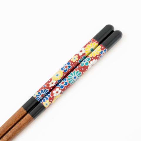 Seiko Kiln Kutani Iroe Traditional Pattern Wakasa Lacquerware Chopstick