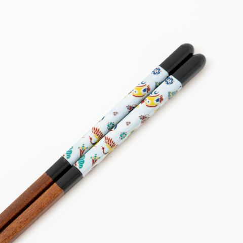 Seiko Kiln Kutani Iroe Traditional Pattern Wakasa Lacquerware Chopstick