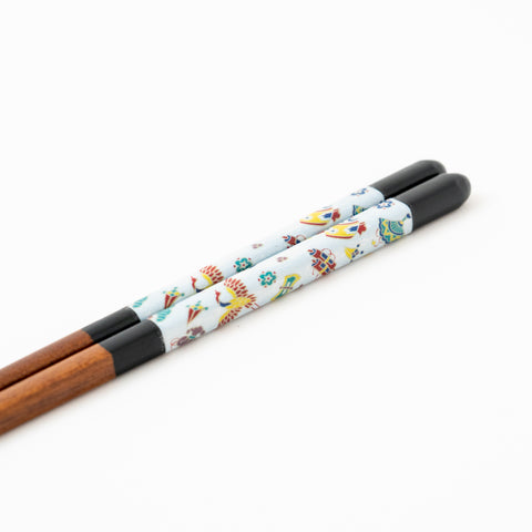 Seiko Kiln Kutani Iroe Traditional Pattern Wakasa Lacquerware Chopstick