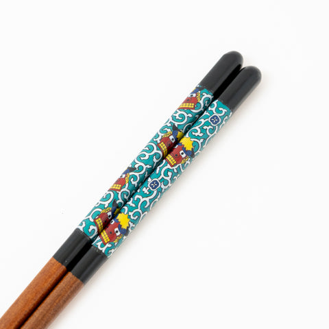 Seiko Kiln Kutani Iroe Traditional Pattern Wakasa Lacquerware Chopstick