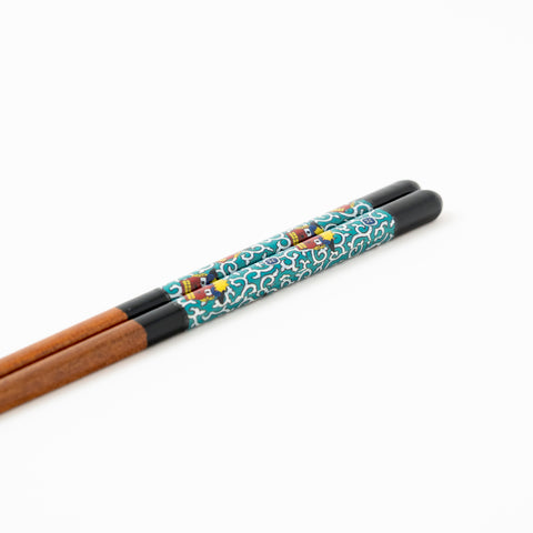 Seiko Kiln Kutani Iroe Traditional Pattern Wakasa Lacquerware Chopstick