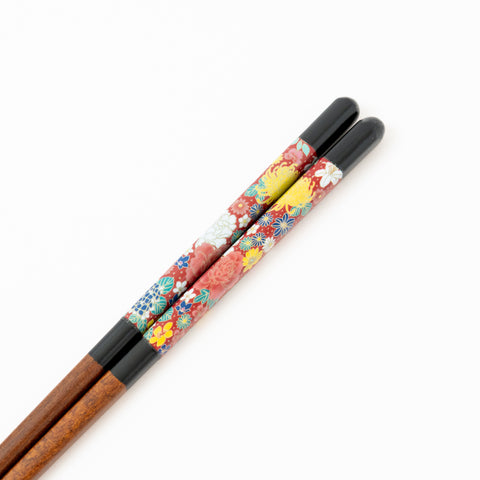 Seiko Kiln Kutani Iroe Traditional Pattern Wakasa Lacquerware Chopstick