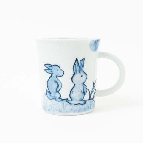 Friendly Rabbit Kutani Mug Cup