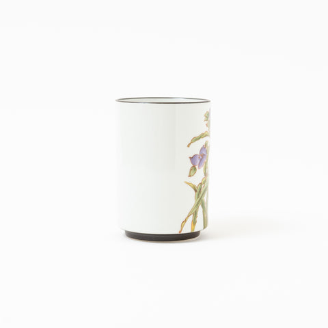 Seiju Kiln Flower of December Kutani Teacup