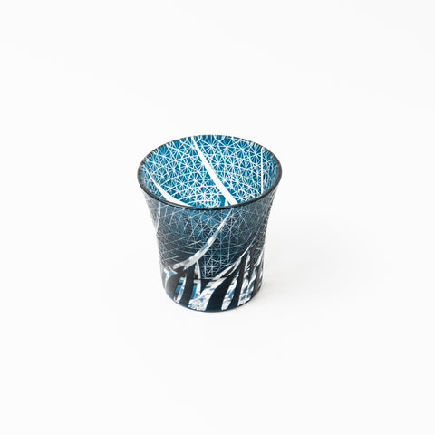 Hemp Leaf Pattern Kiriko Sake Cup