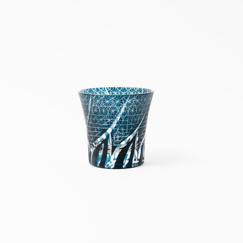 Hemp Leaf Pattern Kiriko Sake Cup