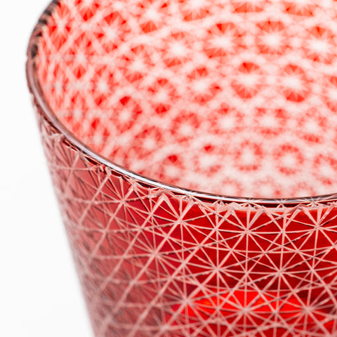 Hexagonal Lattice Pattern Kiriko Sake Cup