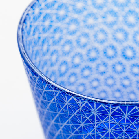 Hexagonal Lattice Pattern Kiriko Sake Cup