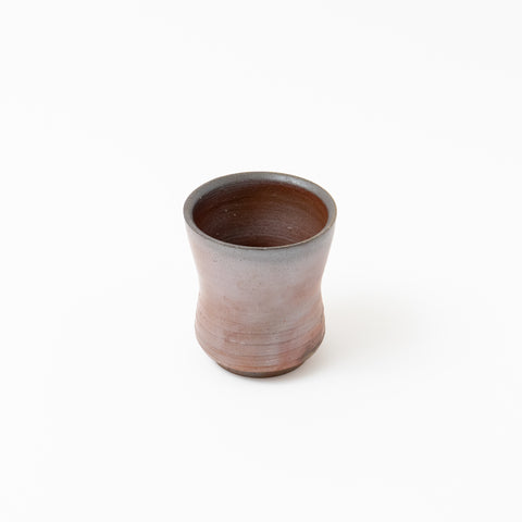 Carbonization Pattern Sangiri Bizen Tea Cup Pair